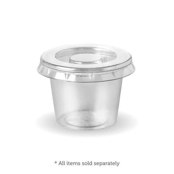 BioPak 30ml Clear PLA Sauce BioCup - (Pack of 5000)